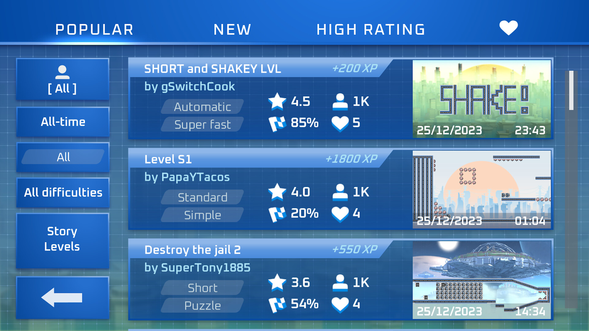 G-Switch 4 hazard section screenshot